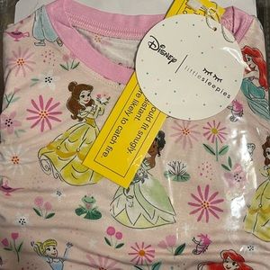2 piece Little Sleepies Disney princess 4T!